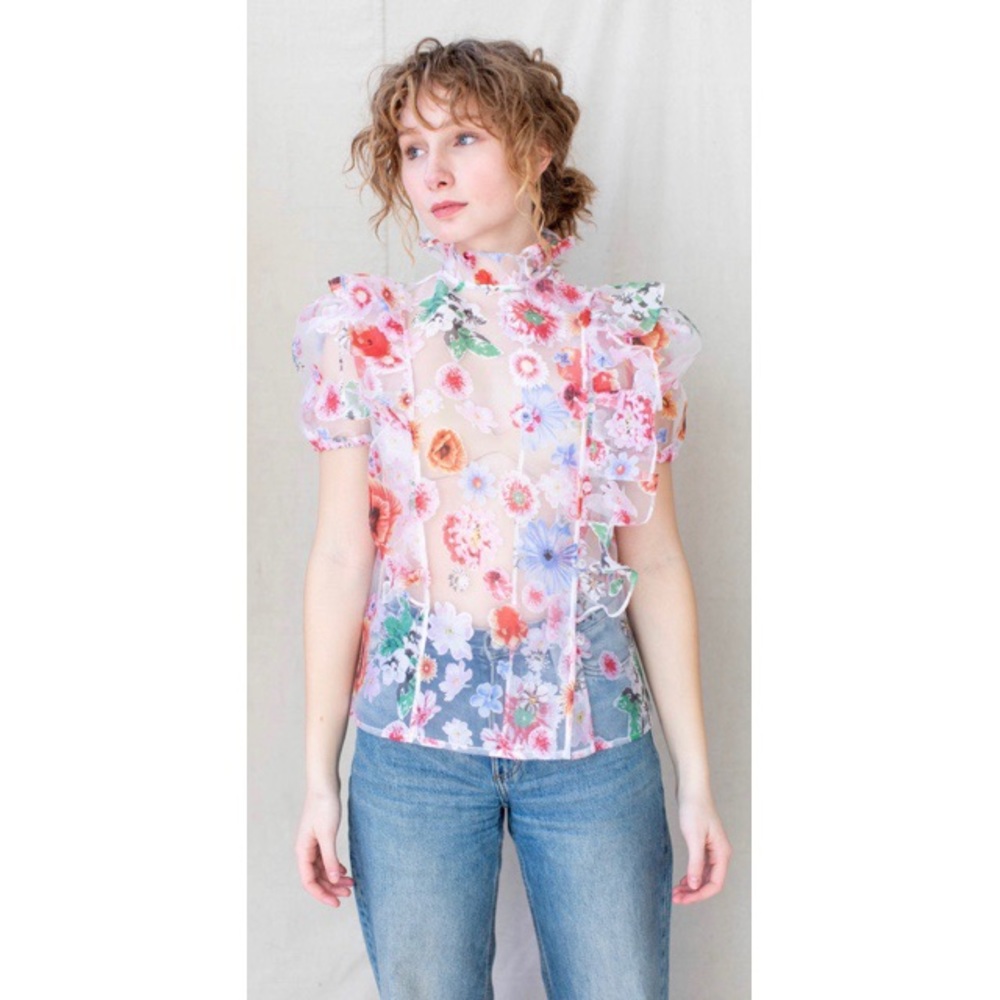 Barber Sophie-Urban Outfitters-Organza Top- Side Medium